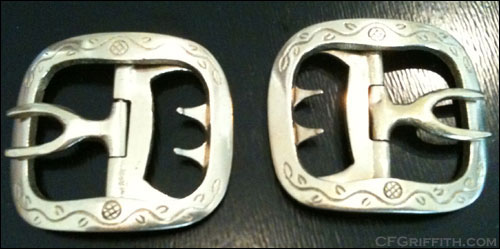 Vine and Leaf buckles from Fugawee