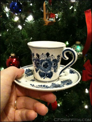 Delft cup and saucer
